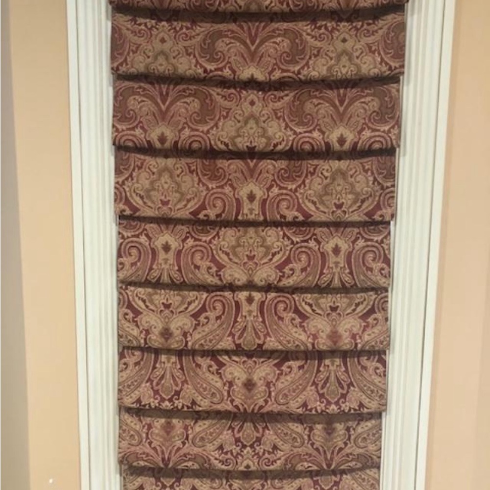 4 Elegant Paisley Roman Shades